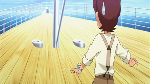 Episode 35: Youkai Nyaha Taiken / Pintokoon vs Rection Daiou! / 4-koma-san: Attakai / Happyou! Youkai Nigaoe Kishakaiken / Robo Koma Returns! / Hanate! Whisper Hou! Dai 2 Tama